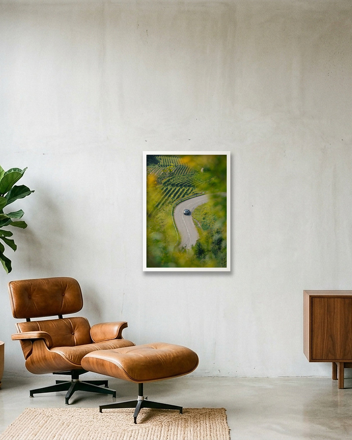 Through the Vines — 42×59cm White Frame