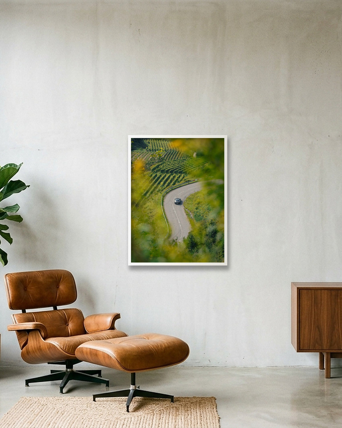 Through the Vines — 60×80cm White Frame