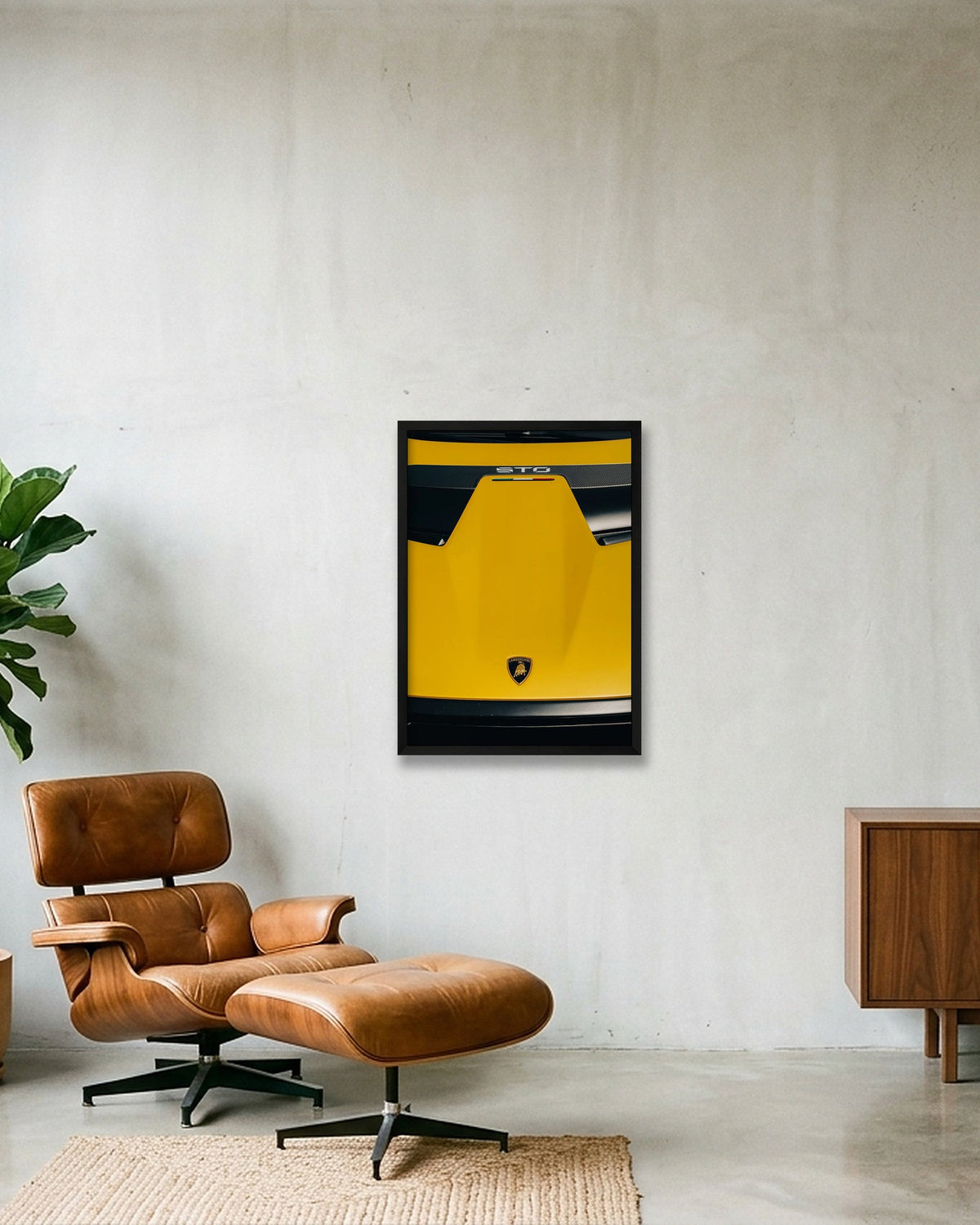 Giallo — 42×59cm Black Frame