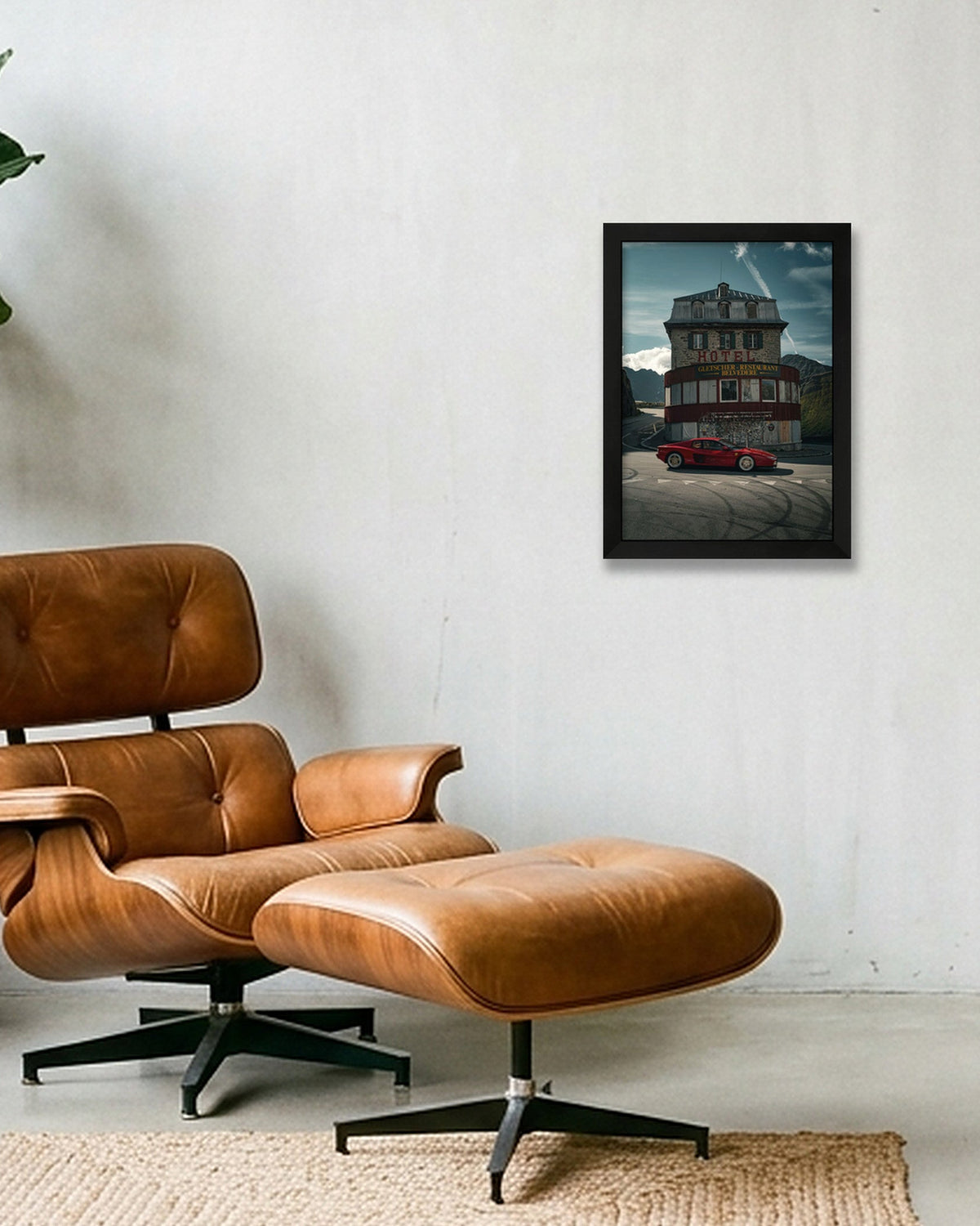 4 Testarossa — A4 (21×30cm) Black Frame