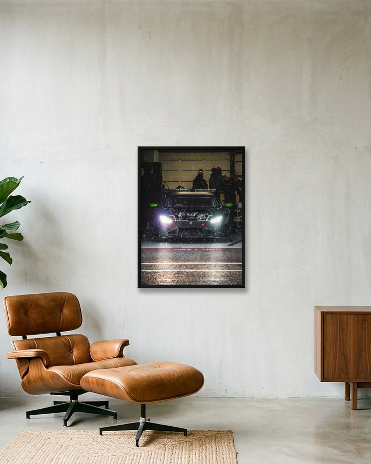 Into the Night — 60×80cm Black Frame