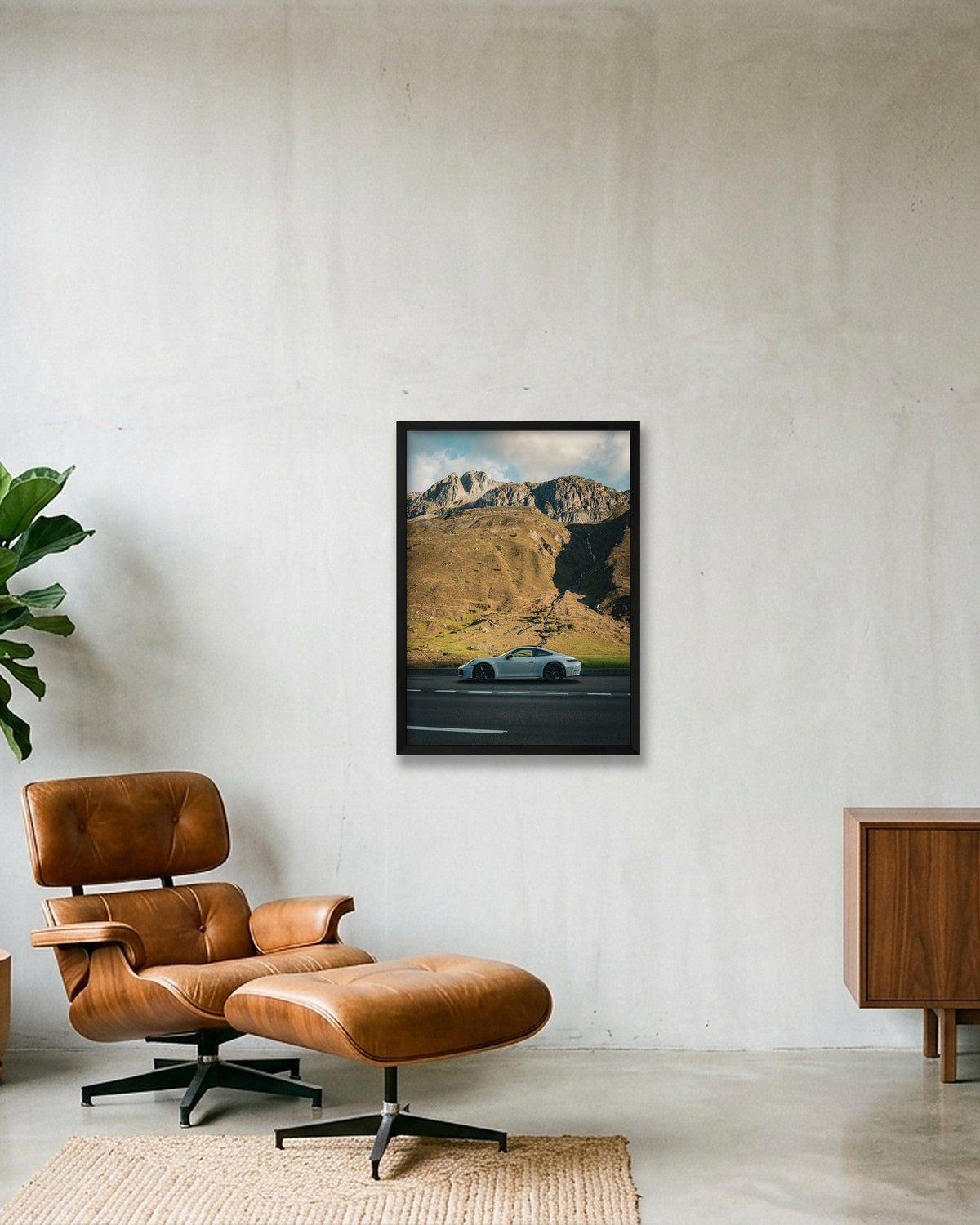 Alpine Stillness — 42×59cm Black Frame