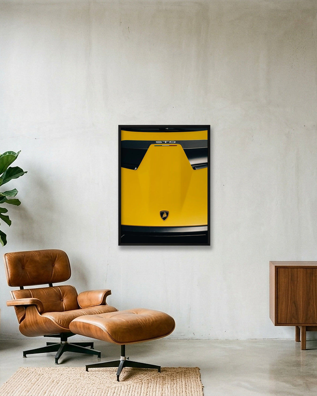 Giallo — 60×80cm Black Frame