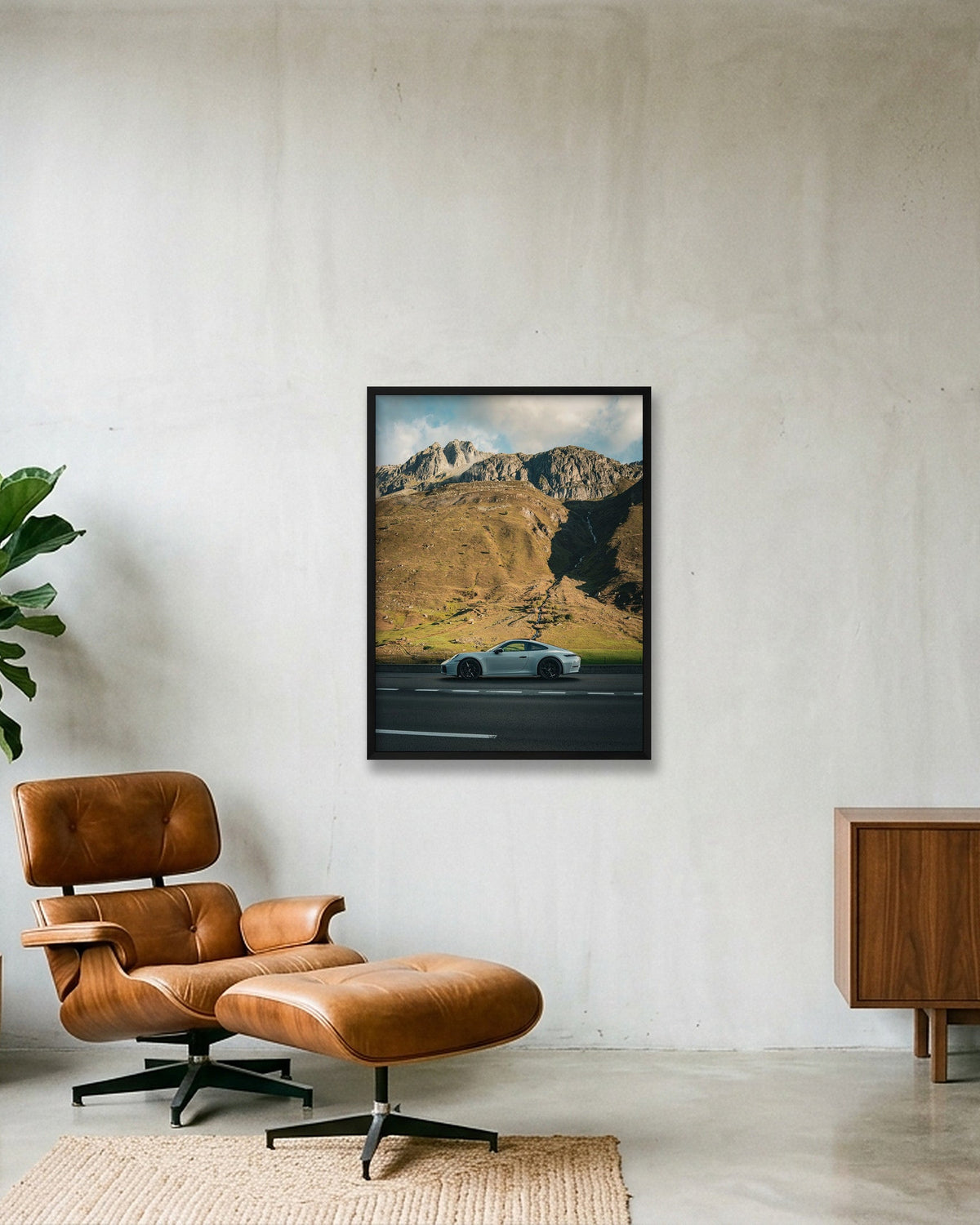 Alpine Stillness — 60×80cm Black Frame