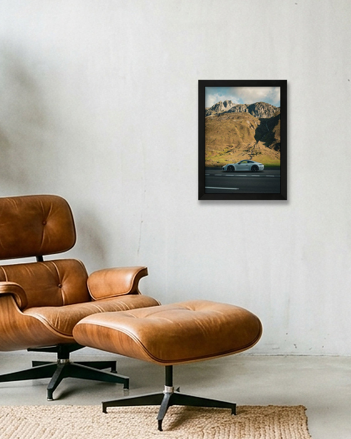 Alpine Stillness — A4 (21×30cm) Black Frame