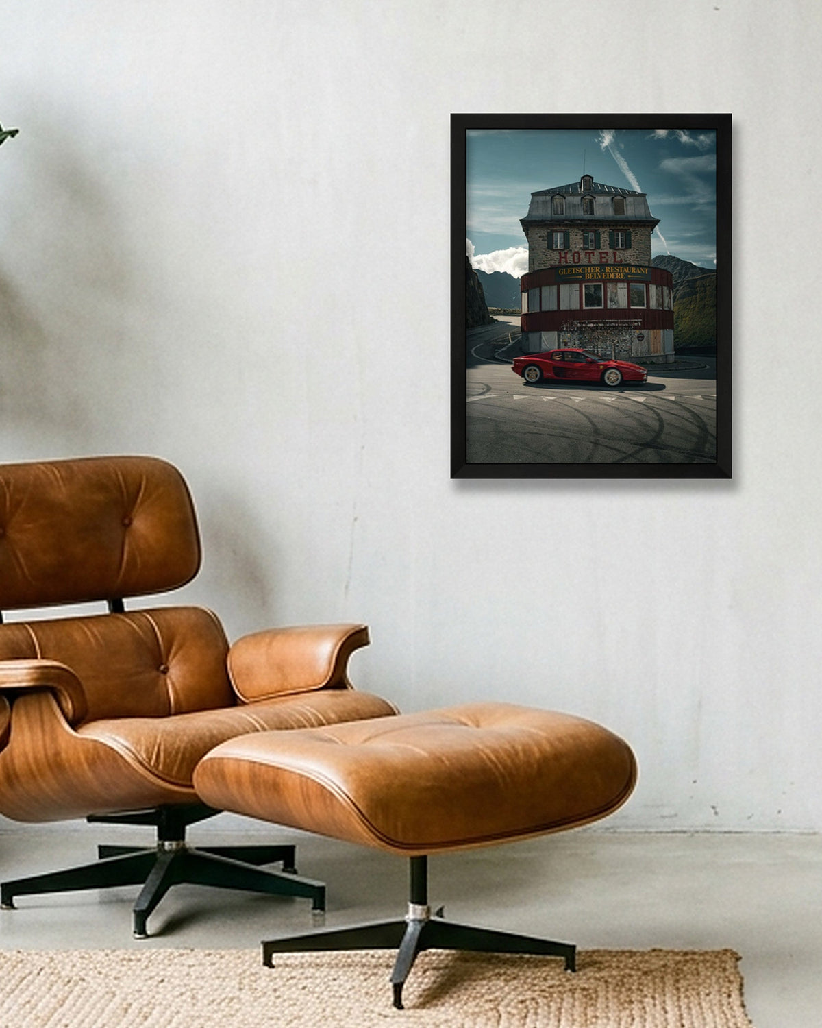 4 Testarossa — 30×40cm Black Frame